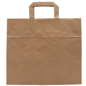 Litteäkannikekassi ruskea