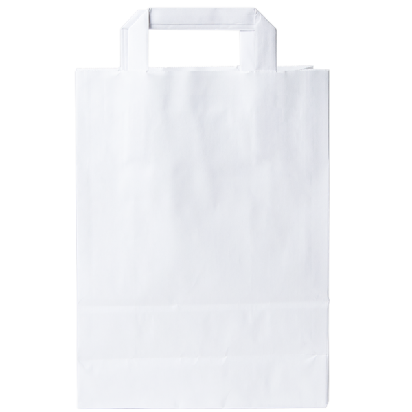 Litteäkannikekassi valkoinen