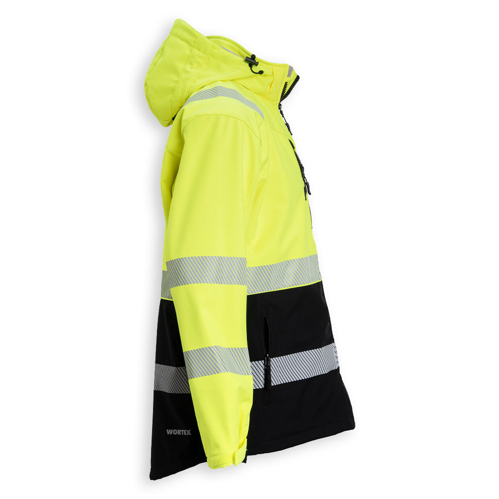 WORTEX W927 huomiovärinen softshell-takki - Kuva 2